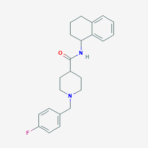 1-[(4-fluorophenyl)methyl]-N-(1,2,3,4-tetrahydronaphthalen-1-yl)piperidine-4-carboxamide