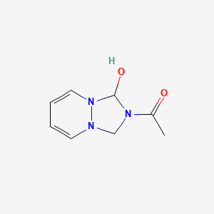 B589160 1-(1-Hydroxy-1H-[1,2,4]triazolo[1,2-a]pyridazin-2(3H)-yl)ethanone CAS No. 135307-02-7
