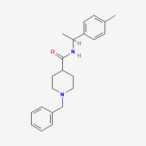 1-benzyl-N-[1-(4-methylphenyl)ethyl]piperidine-4-carboxamide