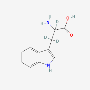 molecular formula C11H12N2O2 B589162 DL-色氨酸-2,3,3-D3 CAS No. 340257-61-6