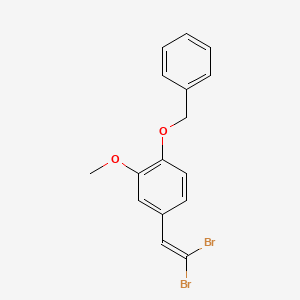 B589163 4-(2,2-Dibromoethenyl)-2-methoxy-1-benzyloxybenzene CAS No. 347377-09-7