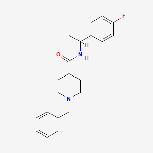 1-benzyl-N-[1-(4-fluorophenyl)ethyl]piperidine-4-carboxamide