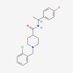 1-[(2-chlorophenyl)methyl]-N-[1-(4-fluorophenyl)ethyl]piperidine-4-carboxamide