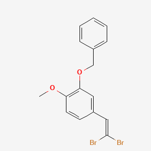 molecular formula C16H14Br2O2 B589169 4-(2,2-二溴乙烯基)-1-甲氧基-2-苄氧基苯 CAS No. 1206614-02-9