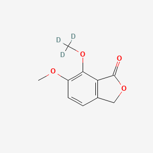 molecular formula C10H10O4 B589173 美康宁-d3 CAS No. 29809-15-2