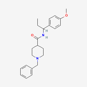 1-benzyl-N-[1-(4-methoxyphenyl)propyl]piperidine-4-carboxamide