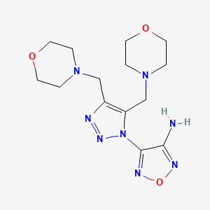 4-[4,5-Bis(morpholin-4-ylmethyl)triazol-1-yl]-1,2,5-oxadiazol-3-amine