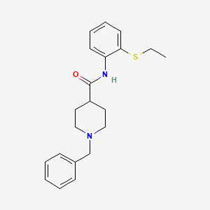 1-benzyl-N-[2-(ethylsulfanyl)phenyl]piperidine-4-carboxamide