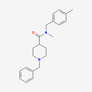 1-benzyl-N-methyl-N-(4-methylbenzyl)-4-piperidinecarboxamide