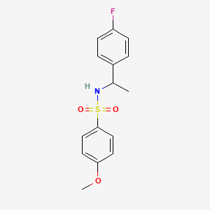 N-[1-(4-fluorophenyl)ethyl]-4-methoxybenzenesulfonamide