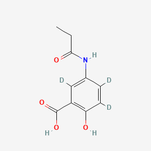 molecular formula C10H11NO4 B589185 N-Propionyl Mesalazine-d3 CAS No. 1330265-97-8
