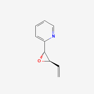 molecular formula C9H9NO B589190 2-[(2R,3R)-3-Vinyl-2-oxiranyl]pyridine CAS No. 132356-15-1