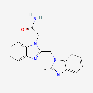 2-{2-[(2-methyl-1H-benzimidazol-1-yl)methyl]-1H-benzimidazol-1-yl}acetamide