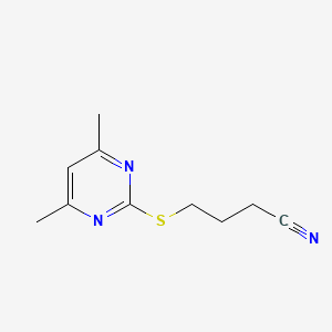 4-[(4,6-dimethyl-2-pyrimidinyl)thio]butanenitrile