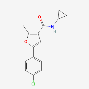 5-(4-chlorophenyl)-N-cyclopropyl-2-methyl-3-furamide