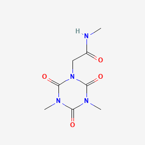 2-(3,5-dimethyl-2,4,6-trioxo-1,3,5-triazinan-1-yl)-N-methylacetamide