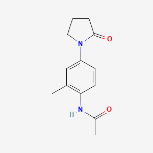 N-[2-methyl-4-(2-oxo-1-pyrrolidinyl)phenyl]acetamide