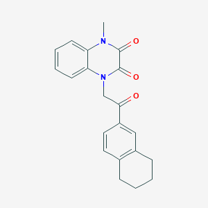 1-methyl-4-[2-oxo-2-(5,6,7,8-tetrahydro-2-naphthalenyl)ethyl]-1,4-dihydro-2,3-quinoxalinedione