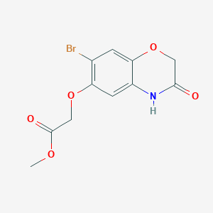 methyl [(7-bromo-3-oxo-3,4-dihydro-2H-1,4-benzoxazin-6-yl)oxy]acetate