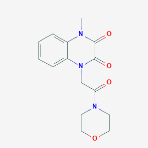 1-Methyl-4-(2-morpholin-4-yl-2-oxoethyl)-1,4-dihydroquinoxaline-2,3-dione