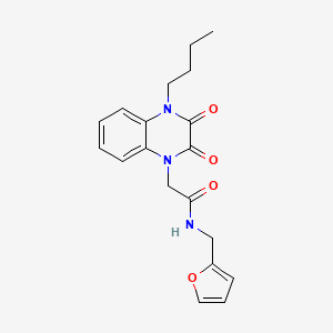 2-(4-butyl-2,3-dioxo-3,4-dihydro-1(2H)-quinoxalinyl)-N-(2-furylmethyl)acetamide