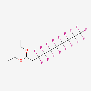 molecular formula C14H13F17O2 B589213 2-(Perfluoro-N-octyl)acetaldehyde diethyl acetal CAS No. 133377-48-7