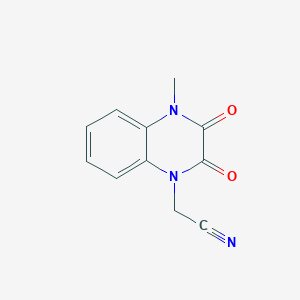 (4-methyl-2,3-dioxo-3,4-dihydro-1(2H)-quinoxalinyl)acetonitrile