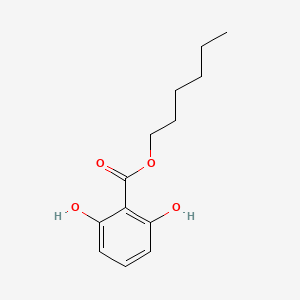 B589216 2,6-Dihydroxybenzoic acid hexyl ester CAS No. 135701-92-7