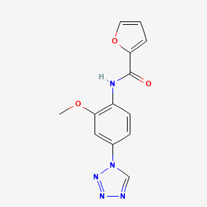 N-[2-methoxy-4-(1H-tetrazol-1-yl)phenyl]-2-furamide