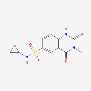 N-cyclopropyl-3-methyl-2,4-dioxo-1,2,3,4-tetrahydro-6-quinazolinesulfonamide