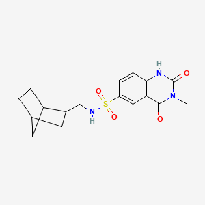 N-(bicyclo[2.2.1]hept-2-ylmethyl)-3-methyl-2,4-dioxo-1,2,3,4-tetrahydro-6-quinazolinesulfonamide