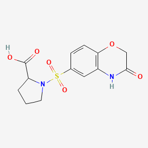 1-[(3-oxo-3,4-dihydro-2H-1,4-benzoxazin-6-yl)sulfonyl]proline