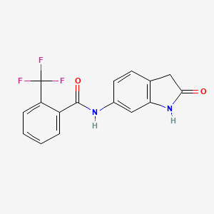 N-(2-oxo-2,3-dihydro-1H-indol-6-yl)-2-(trifluoromethyl)benzamide