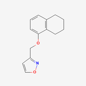 3-[(5,6,7,8-tetrahydro-1-naphthalenyloxy)methyl]isoxazole