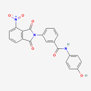 N-(4-hydroxyphenyl)-3-(4-nitro-1,3-dioxoisoindol-2-yl)benzamide