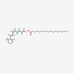 molecular formula C38H64O2 B589226 9-顺式视黄醇硬脂酸酯 CAS No. 79299-77-7