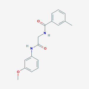 N-{2-[(3-methoxyphenyl)amino]-2-oxoethyl}-3-methylbenzamide