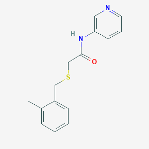 2-[(2-methylphenyl)methylsulfanyl]-N-pyridin-3-ylacetamide