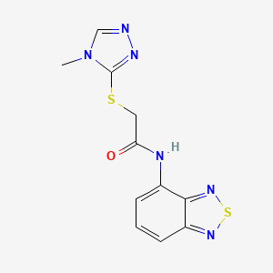 N-2,1,3-benzothiadiazol-4-yl-2-[(4-methyl-4H-1,2,4-triazol-3-yl)thio]acetamide