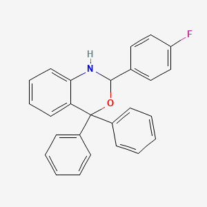 2-(4-FLUOROPHENYL)-4,4-DIPHENYL-2,4-DIHYDRO-1H-3,1-BENZOXAZINE