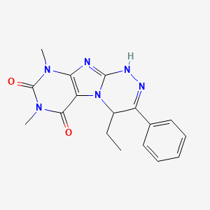 4-ETHYL-7,9-DIMETHYL-3-PHENYL-1H,4H,6H,7H,8H,9H-[1,2,4]TRIAZINO[4,3-G]PURINE-6,8-DIONE