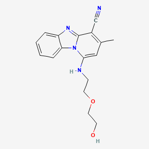 molecular formula C17H18N4O2 B5892359 1-{[2-(2-hydroxyethoxy)ethyl]amino}-3-methylpyrido[1,2-a]benzimidazole-4-carbonitrile 