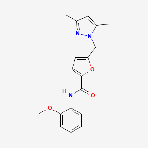 5-[(3,5-DIMETHYL-1H-PYRAZOL-1-YL)METHYL]-N~2~-(2-METHOXYPHENYL)-2-FURAMIDE