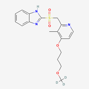 molecular formula C18H21N3O4S B589243 Rabeprazole Sulfone-d3 CAS No. 1330261-33-0