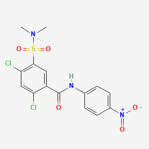 2,4-dichloro-5-(dimethylsulfamoyl)-N-(4-nitrophenyl)benzamide