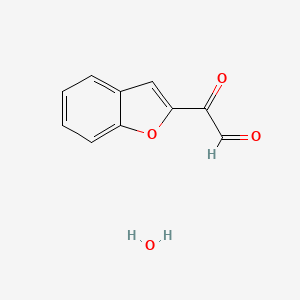 molecular formula C10H8O4 B589250 2-苯并呋喃基乙二醛水合物 CAS No. 131922-15-1