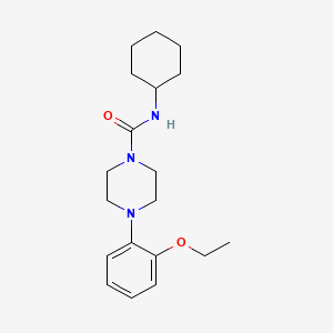 N-cyclohexyl-4-(2-ethoxyphenyl)-1-piperazinecarboxamide