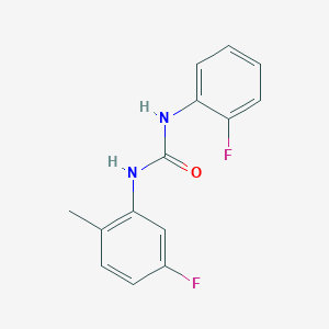 molecular formula C14H12F2N2O B5892530 1-(5-Fluoro-2-methylphenyl)-3-(2-fluorophenyl)urea 