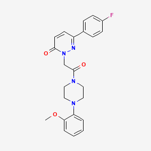 6-(4-fluorophenyl)-2-{2-[4-(2-methoxyphenyl)piperazino]-2-oxoethyl}-3(2H)-pyridazinone