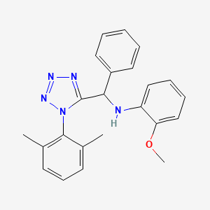 N-[[1-(2,6-dimethylphenyl)-1H-tetrazol-5-yl](phenyl)methyl]-2-methoxyaniline